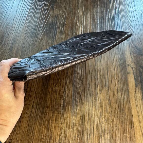 Jessica McClintock Textured Brown Shoulder Bag - Picture 5 of 9